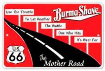 Burma-Shave signs